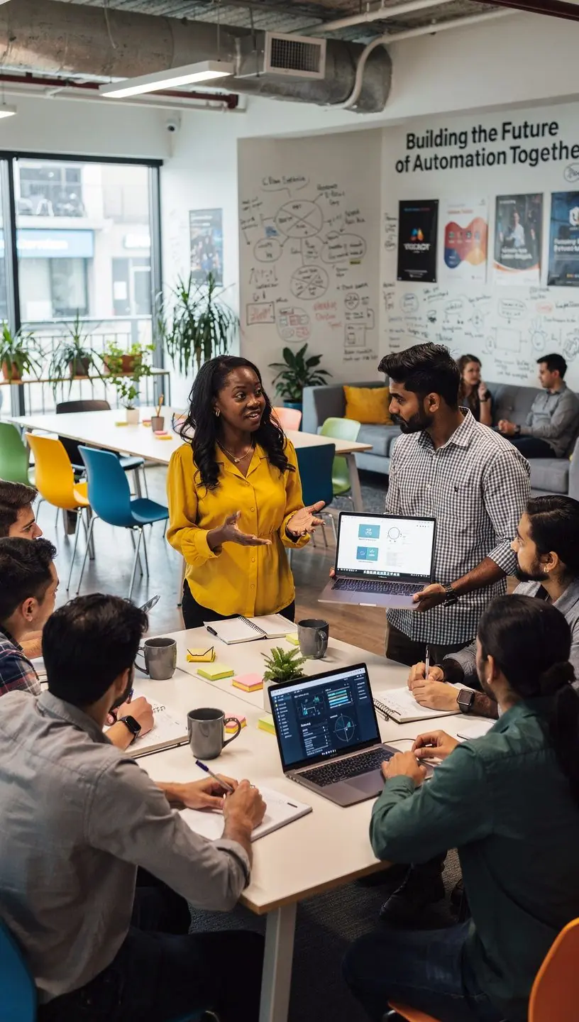 Professional team collaboration